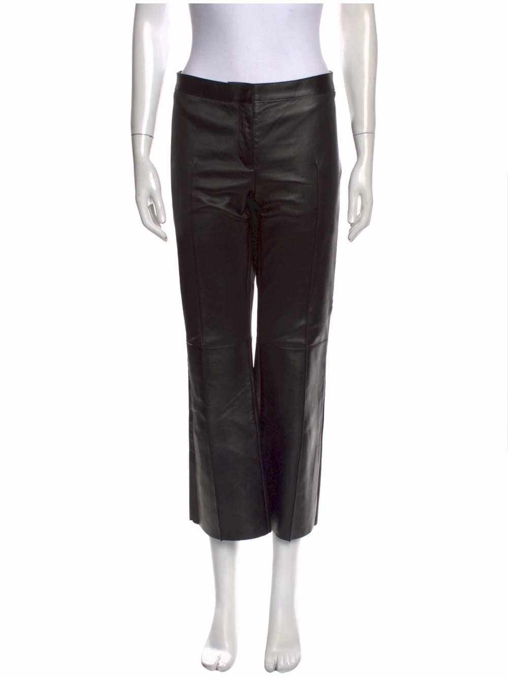 ALEXANDER MCQUEEN Wide Leg Leather Pants | Size M (US8) | Excellent Condition